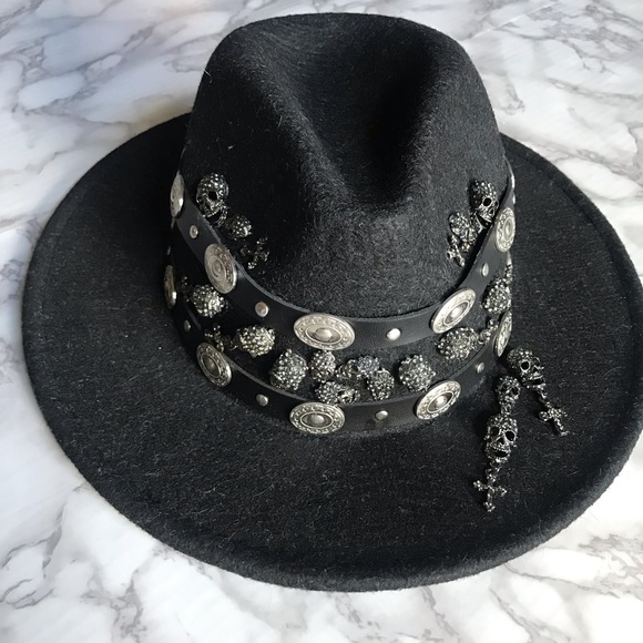 HP Black Wool Gothic Fedora - Picture 2 of 8